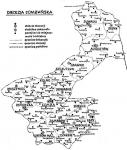 Mapa Diecezji Łomżyńskiej przed 1992r.