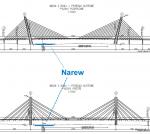 Projekty podwieszanoego mostu na Narwi w ciągu Via Baltica