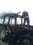 Foto: Spłonął traktor