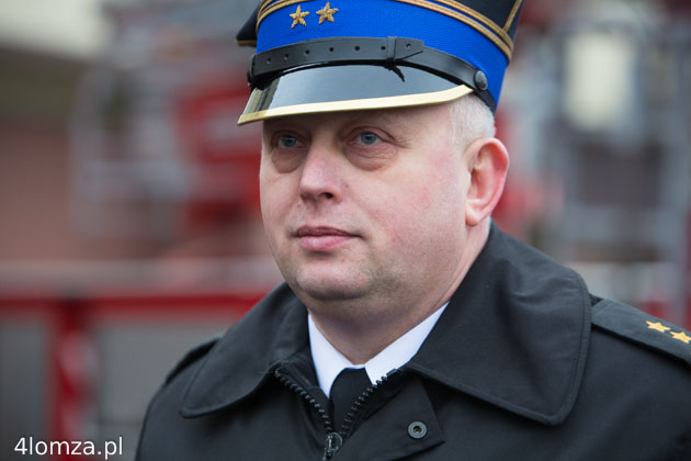 Brygadier Dionizy Krzyna, p.o. komendanta PSP w Łomży