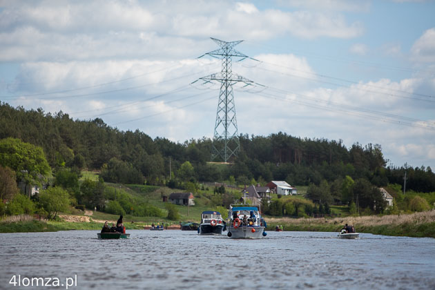 Most energetyczny Litwa - Polska nad Narwią na wysokości wsi Rakowo Czachy