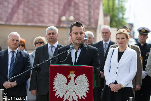Lech Antoni Kołakowski (poseł PIS), Bohdan Paszkowski (senator PIS), Mariusz Chrzanowski (prezydent Łomży), dr Agnieszka Muzyk (wiceprezydent Łomży)