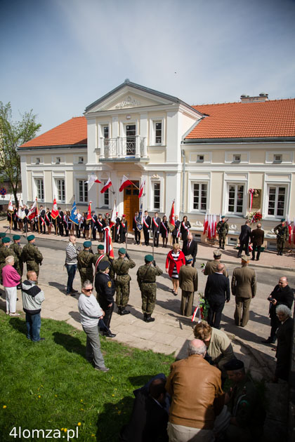 Uroczystość odsłonięcia tablicy ku czci Józefa Piłsudskiego
