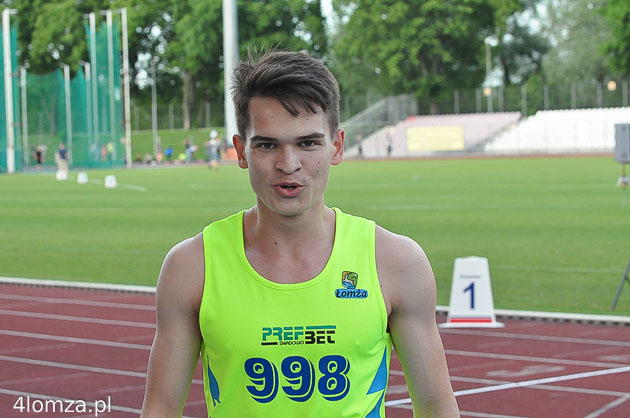 Jakub Strzelczyk, drugie miejsce na 400 m - 49,83