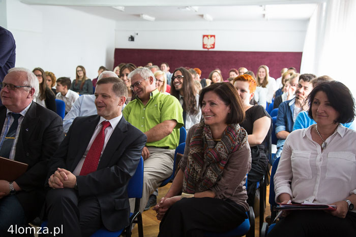 Dyr. ŁCRE Wojtek Kowalik, wicedyr. ŁCRE Maciek Listowski, Jadwiga Pusz i Danuta Sutkowska - wizytatorki kuratorium oświaty