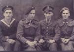 Foto: Bracia cioteczni Antoni Przychodzeń od lewej:  Czesław, Jerzy, Roman, Kazimierz (Przychodzeń). Szkocja 1943 rok.