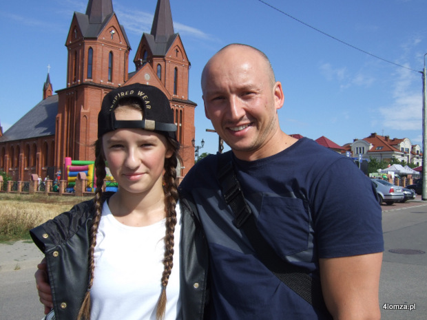 Szef B.K. Step Marek Kisiel z córką Natalią