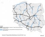 Plany budowy dróg zgodnie z "starym" PBDK na lata 2015-2023 (mapa z listopada 2014 r.)
