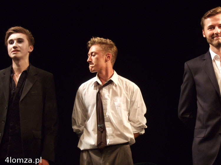 Jakub Makuszewski (Śmierć), Bartosz Dzwonkowski (Franc) i Marcin Świątkowski, autor scenariusza i reżyser 