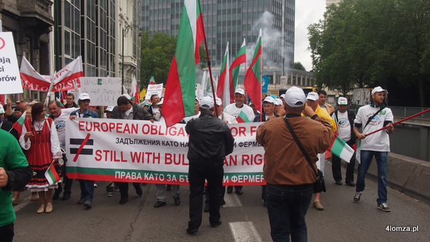 Zdjęcia z protestu w Brukseli. Autor Ewa Łempicka Podlaska Izba Rolnicza