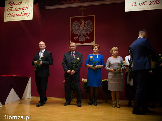 Halina Dąbrowska, dyrektor PG nr 8 w Łomży (3. od lewej)