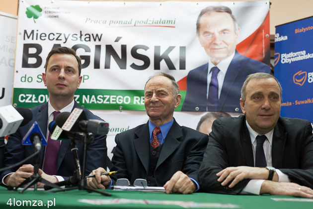 Władysław Kosiniak - Kamysz, Mieczysław Bagiński  i Grzegorz Schetyna
