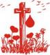 Logotyp akcji „Oddaj krew… z Chrystusem” parafii Krzyża Świętego w Łomży