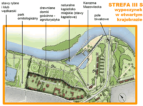 Bulwary nad Narwią na odcinku od portu w kierunku plaży miejskiej według koncepcji, która wygrała miejski konkurs w 2005 roku