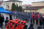 Foto: Uroczystości na ul. Czarnockiej przed posterunkiem policji