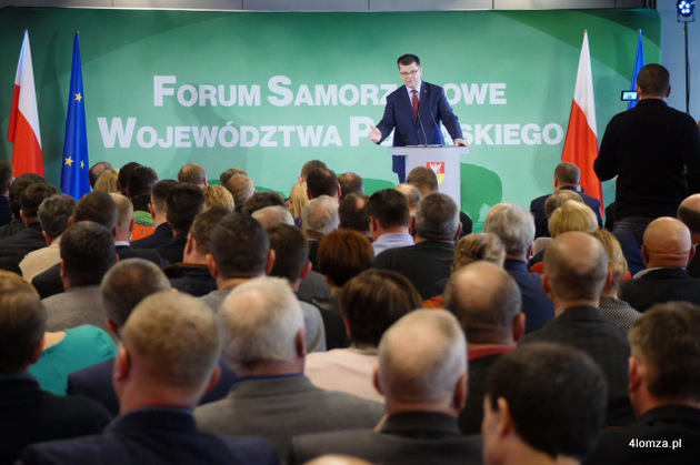 Marszałek Województwa Podlaskiego Jerzy Leszczyński podczas  Forum Samorządowego Województwa Podlaskiego 