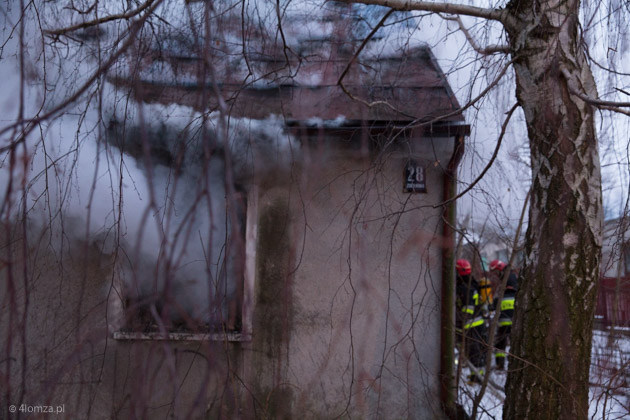 Pożar na Zdrojowej w Łomży