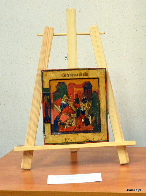 Ikona przedstawiająca Narodzenie Bogurodzicy trafiła do zbiorów Muzeum Diecezjalnego w Łomży