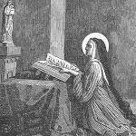 Święta Berta z Blangy (+725)

Wyszła za mąż za szlachciva w wieku 20 lat i urodziła pięć córek. Gdy umarł jej mąż wstąpiła do klasztoru w Blangy w Artois we Francji, który ufundowała. Dwie jej córki dołączyły do niej. Berta została wybrana ksienią. Była nią przez jakiś czas a potem żyła jak pustelnica.