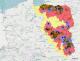 Mapa tegorocznych ognisk i przypadków ASF w Polsce oraz aktualny zasięg obszarów objętych restrykcjami (Ogniska u świń - czerwone kropki, przypadku ASF u dzików - żółte kropki)