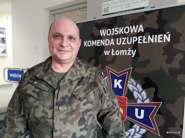 major Jerzy Bołtryk z WKU w Łomży
