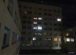 Foto: Tak nocą wyglądał szpital w Łomży. 