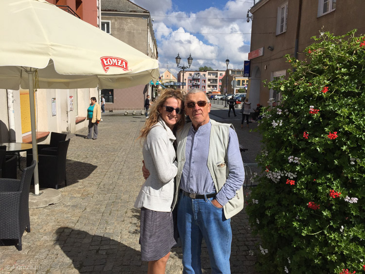 Z córką Olą w Łomży, 2015