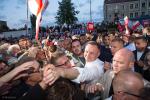 Foto: Andrzej Duda na wiecu na pl. Niepodległości
