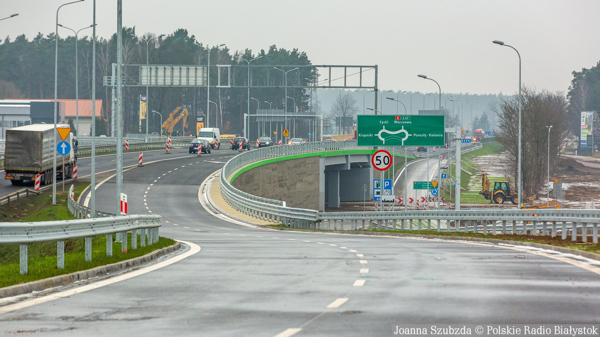 Wyjazd z Białegostoku w kierunku trasy ekspresowej S8, fot. Joanna Szubzda