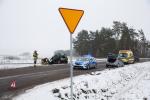 Foto: Zderzenie aut na obwodnicy Starych Kupisk