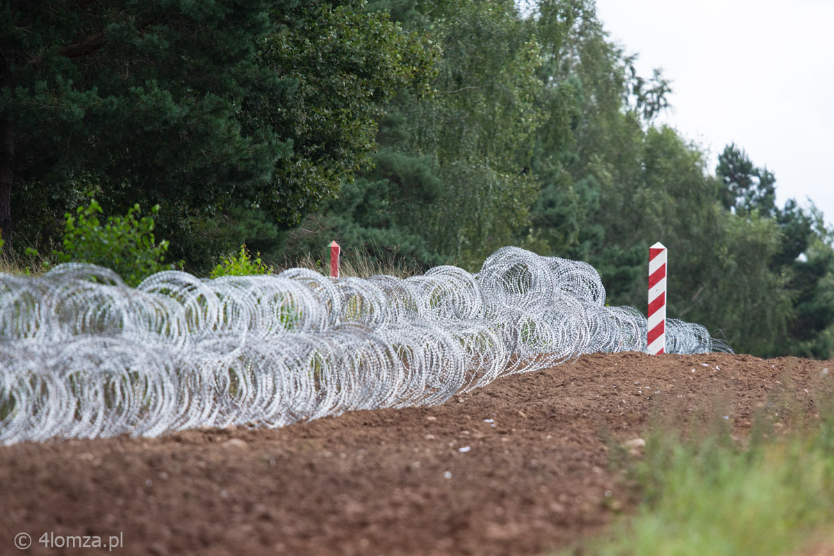 Zasieki na granicy polsko-białoruskiej