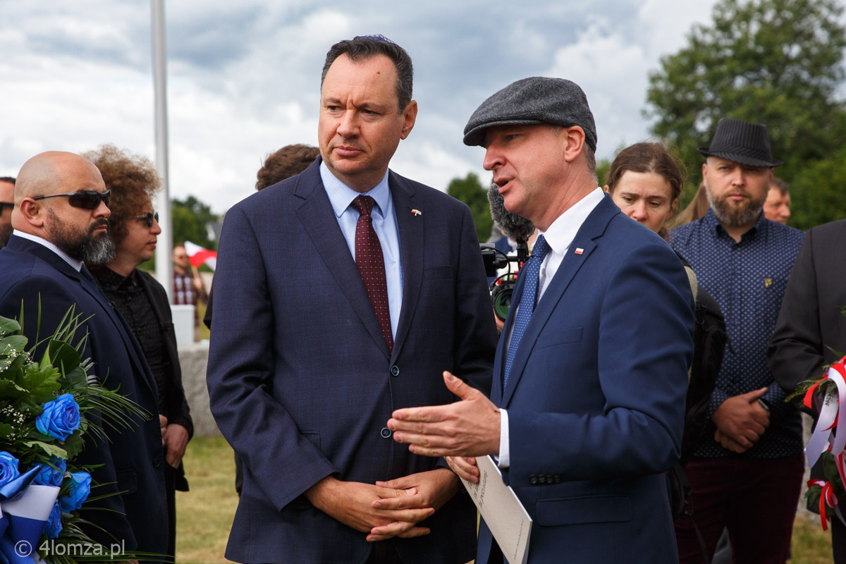 Jaakow Liwne ambasador Izraela w Polsce i Wojciech Kolarski minister w Kancelarii Prezydenta RP
