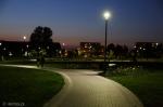 Foto: Jeszcze oświetlony Park Jana Pawła II