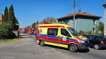 Foto: Pożar domu w Łomży - ranny mężczyzna