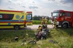 Foto: Wypadek na drodze do Mężenina