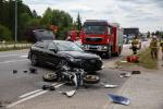 Foto: Wypadek motocyklisty w Piątnicy