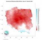 Foto: Przestrzenny rozkład klimatycznego bilansu wodnego.