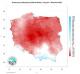 Przestrzenny rozkład klimatycznego bilansu wodnego.