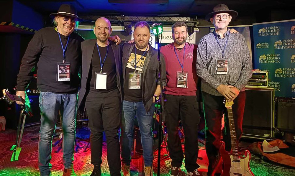 The BL Blues Band: Mariusz Brzostowski, Paweł Podeszwik, Bartłomiej Leszczyński, Marcin Bienias, Jan Yaniu Górski