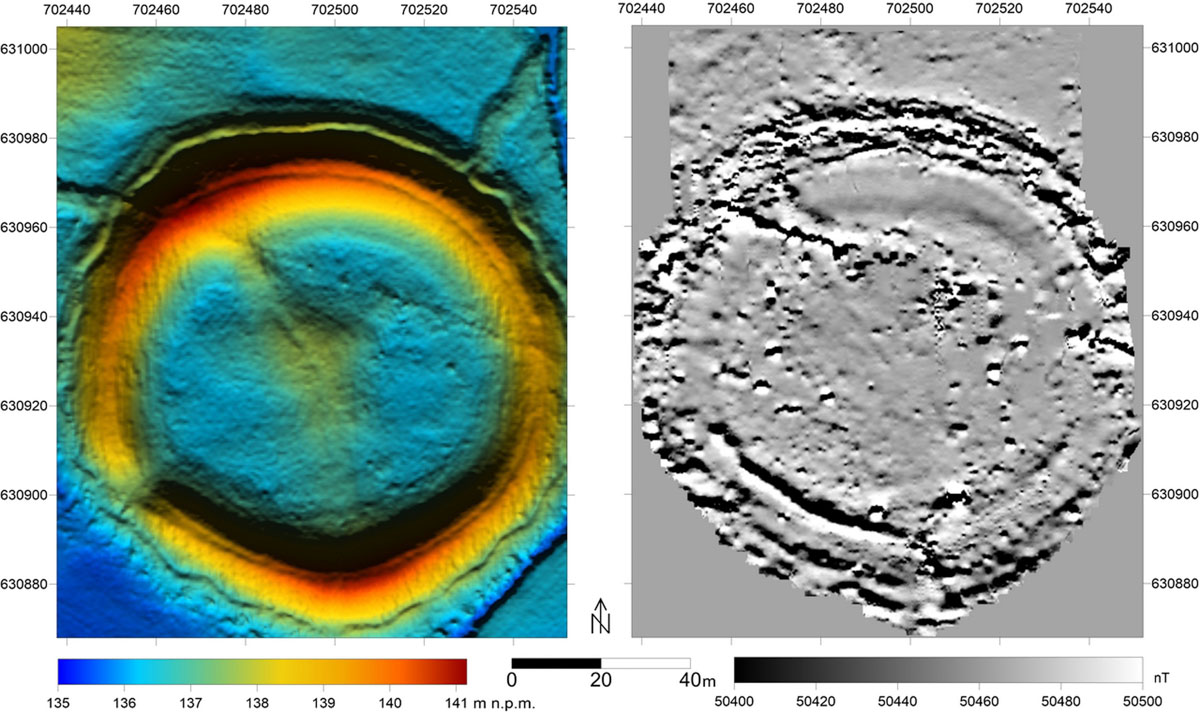 Truszki grodzisko LiDAR magnetyka